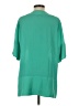 Crosby 100% Polyester Teal Short Sleeve Blouse Size S - photo 2