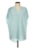 Evri Teal Short Sleeve Blouse Size 1X - photo 1