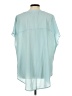 Evri Teal Short Sleeve Blouse Size 1X - photo 2