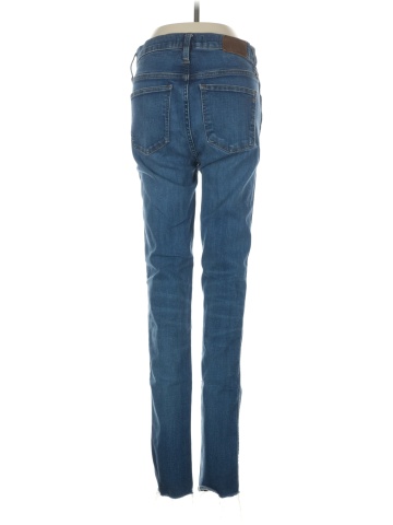 Madewell Tall 9" Mid-Rise Skinny Jeans in Paloma Wash: Raw-Hem Edition (view 2)