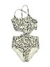 O'Neill Animal Print Ivory One Piece Swimsuit Size 4 (estimated) - photo 1