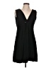 Soma Solid Black Casual Dress Size L - photo 1