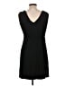 Soma Solid Black Casual Dress Size L - photo 2