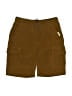 Weatherproof Solid Brown Cargo Shorts Size 6 - photo 1