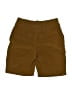 Weatherproof Solid Brown Cargo Shorts Size 6 - photo 2