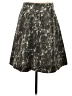 J.Crew 100% Silk Camo Gray Silk Skirt Size 4 - photo 1
