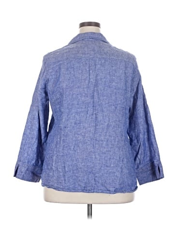 Foxcroft 3/4 Sleeve Button-Down Shirt (view 2)