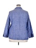 Foxcroft 100% Linen Blue 3/4 Sleeve Button-Down Shirt Size XXL - photo 2