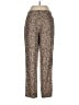 Theory Animal Print Gold Casual Pants Size 6 - photo 2