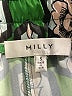 Milly 100% Polyester Print Green Casual Pants Size S - photo 3