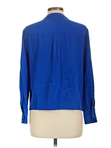 Diane von Furstenberg Long Sleeve Silk Top (view 2)