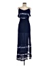 Mudd 100% Rayon Tie-dye Blue Casual Dress Size M - photo 1
