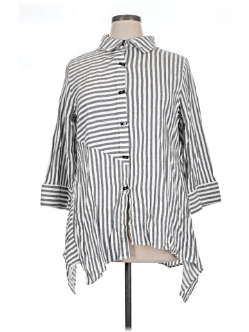 Soft Surroundings 3/4 Sleeve Button-Down Shirt (view 1)