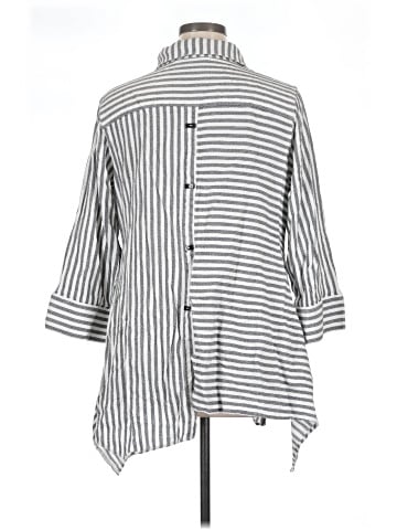 Soft Surroundings 3/4 Sleeve Button-Down Shirt (view 2)