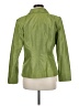 Lynn Lugo 100% Silk Green Silk Blazer Size 8 - photo 2