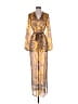 Etcetera 100% Polyester Gold Casual Dress Size 4 - photo 1