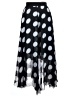 Urban Coco 100% Polyester Polka Dots Black Formal Skirt Size XXL - photo 2