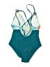 Unbranded Tropical Teal One Piece Swimsuit Size M - photo 2