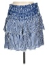 Unbranded 100% Elastic Stripes Blue Casual Skirt Size L - photo 2