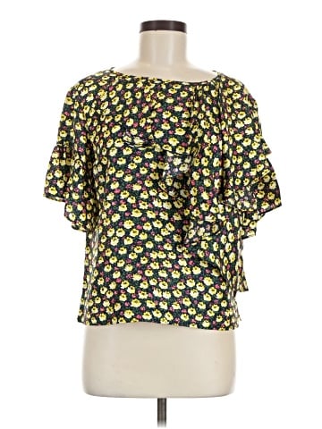 J.Crew Collection Short Sleeve Silk Top (view 1)