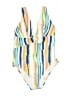 Adore Me Stripes White One Piece Swimsuit Size 1X - photo 1
