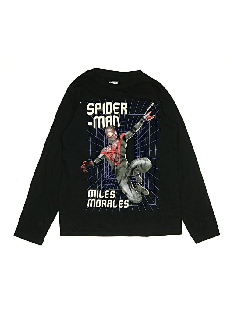 Pre-owned Marvel Kids' Long Sleeve T-shirt In Black