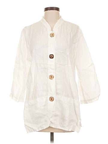 Caroline Rose 3/4 Sleeve Button-Down Shirt (view 1)