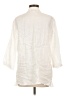 Caroline Rose Ivory 3/4 Sleeve Button-Down Shirt Size S - photo 2