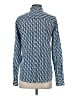 J.Crew Print Blue Long Sleeve Blouse Size 2 - photo 2