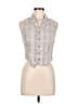 Olivaceous 100% Linen Gray Vest Size M - photo 1