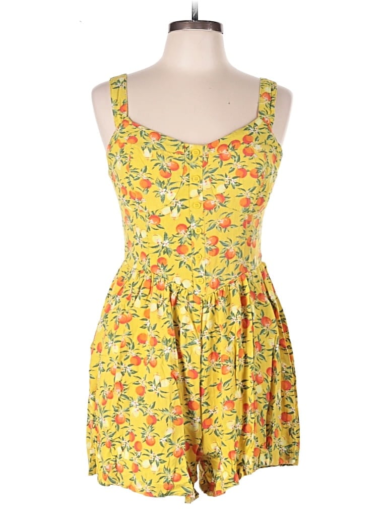 Pre-owned Wild Fable Romper In Yellow
