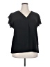Blooming Jelly Black Short Sleeve Blouse Size XXL - photo 1