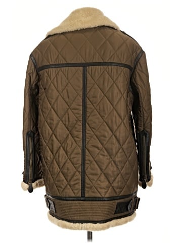 Burberry Brit Shearling Trimmed Coat (view 2)