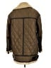 Burberry Brit 100% Polyester Brown Shearling Trimmed Coat Size L - photo 2