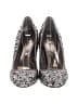 Nina Paisley Silver Gray Heels Size 7 1/2 - photo 2