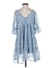 AaKaa 100% Polyester Blue Casual Dress Size S - photo 1