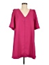 Glam Solid Pink Cocktail Dress Size M - photo 1