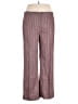 Escada Chevron-herringbone Brown Burgundy Casual Pants Size EU 44 / US 14 - photo 1