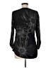 Splash Black Long Sleeve Blouse Size M - photo 2