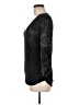 Splash Black Long Sleeve Blouse Size M - photo 5