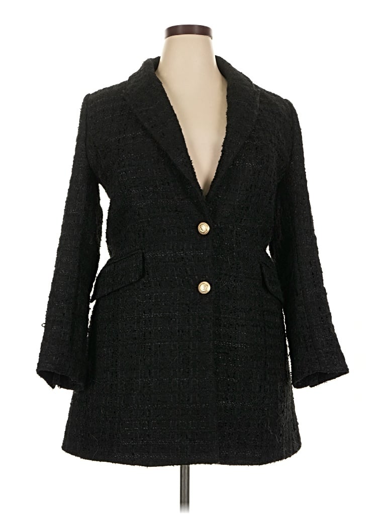 Pre-owned Zara Coat In Black