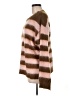 Pol 100% Polyester Stripes Brown Pullover Sweater Size M - photo 5