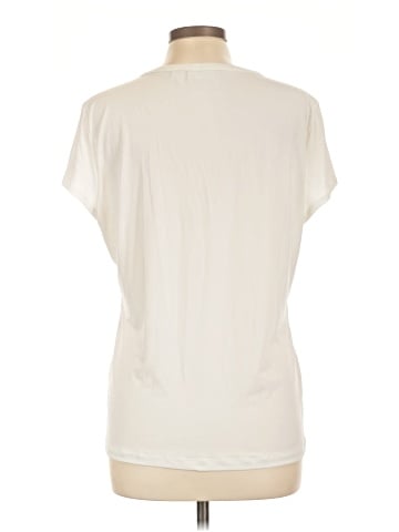 New York & Company Short Sleeve Blouse (view 2)