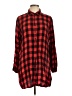 BB Dakota 100% Rayon Plaid Red Long Sleeve Button-Down Shirt Size L - photo 1