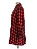 BB Dakota 100% Rayon Plaid Red Long Sleeve Button-Down Shirt Size L - photo 5