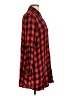 BB Dakota 100% Rayon Plaid Red Long Sleeve Button-Down Shirt Size L - photo 4