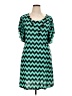 Star Vixen Chevron-herringbone Teal Casual Dress Size XL - photo 1
