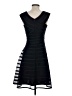 Betsy & Adam 100% Polyester Stripes Black Cocktail Dress Size 4 - photo 2