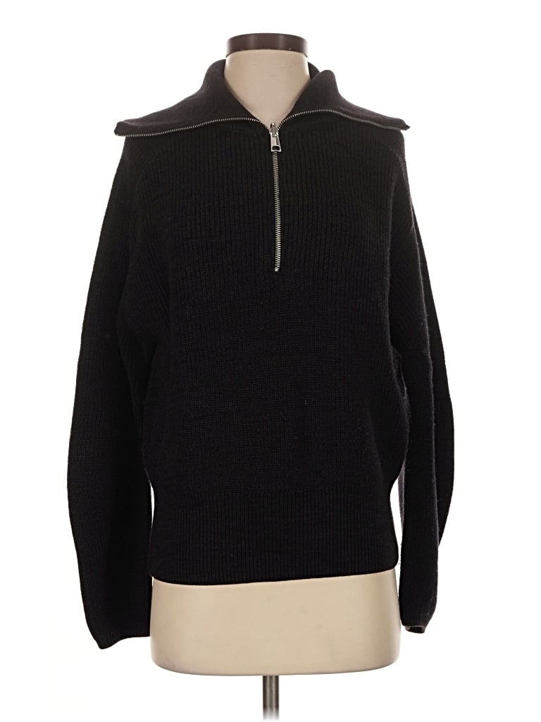 Pre-owned Cos Wool Pullover Sweater In Black