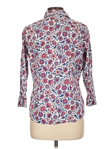Chaps 3/4 Sleeve Button-Down Shirt (view 2)